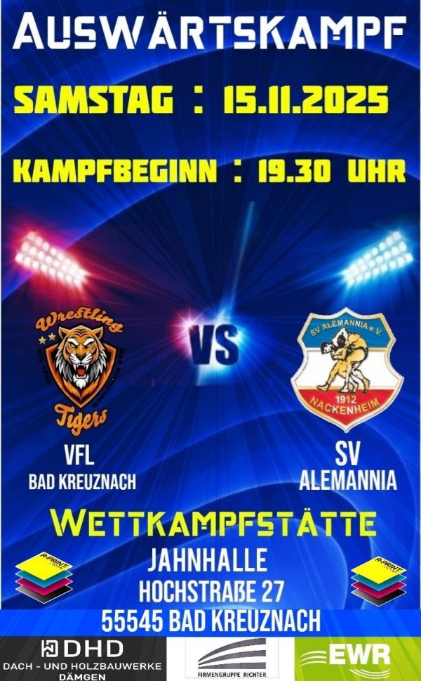 Auswärtskampf 15.11.25